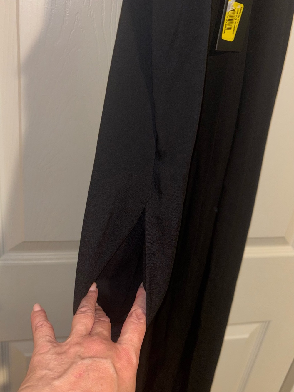 Gianni Bini Black Summer Maxi Dress lined NWT Elegant lined w/ pockets L - Picture 5 of 9